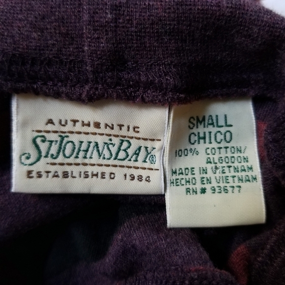 Vintage ST. JOHN'S BAY Muted Striped Long Sleeve Turtleneck Top Size S - Picture 4 of 4